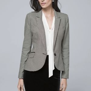 WHBM houndstooth blazer